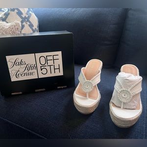 Brand new in the box Jack Roger’s White Rowan Platform